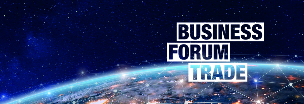 Jordglob med logotype BusinessForum Trade 2019
