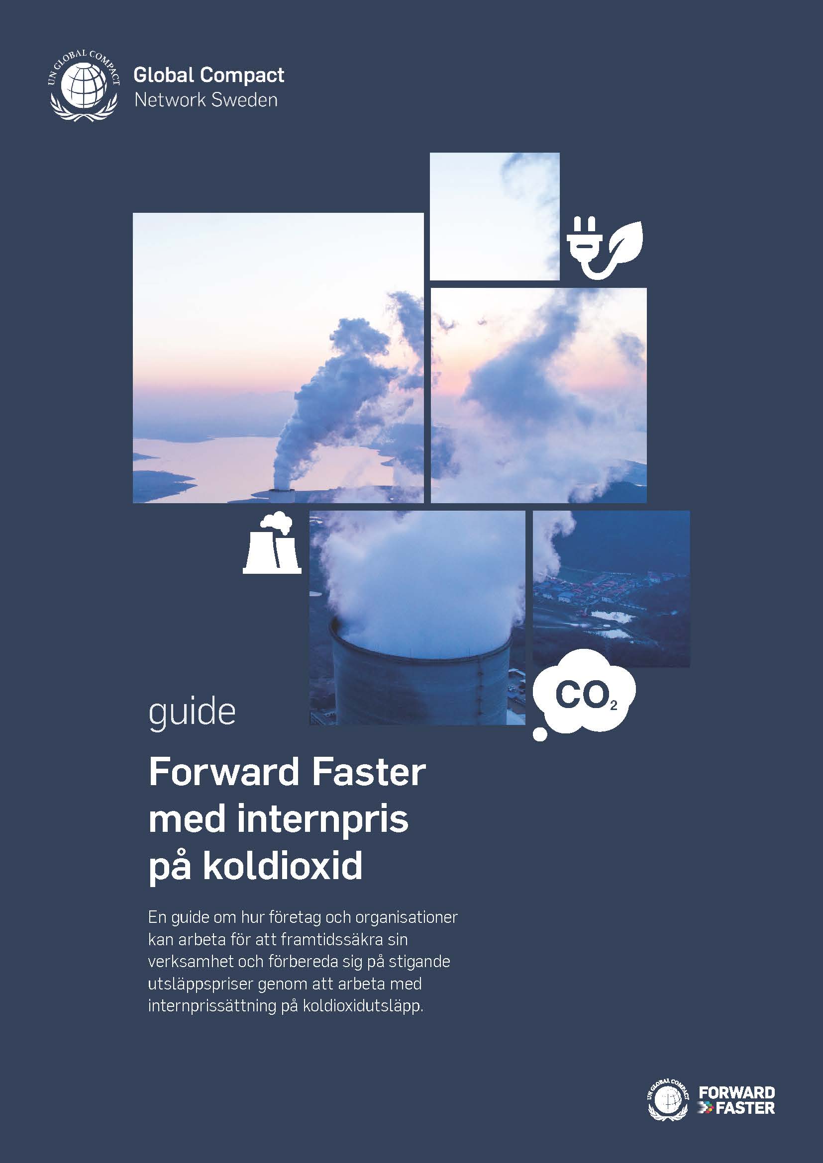 Försättsblad till rapporten internpris på CO2