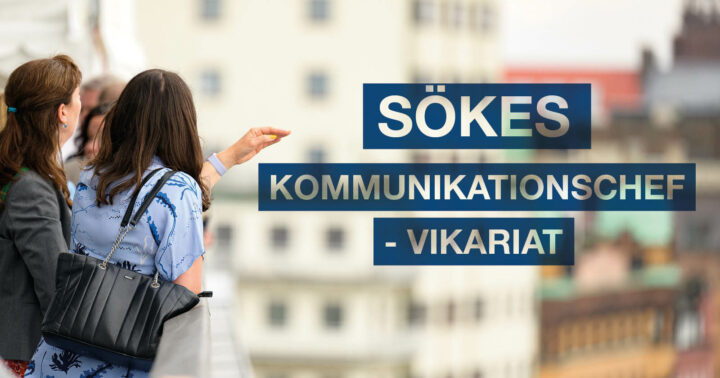 Bildtext: Sökes Kommunikationschef - vikariat
