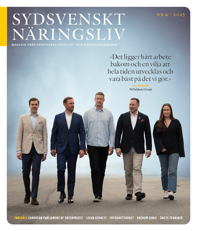 Framsidan av Sydsvenskt Näringsliv 4/2025.