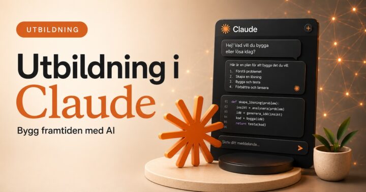 ai genererad bild som illustrerar claude med en dataskärm